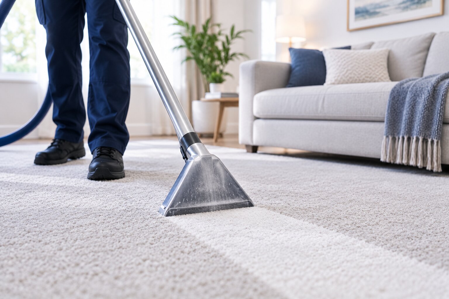 FreshStep carpet cleaning professional at work